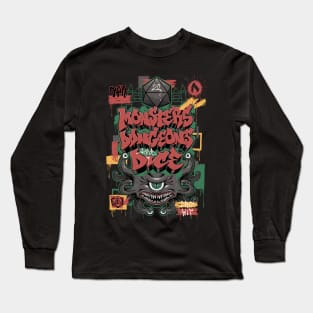 RPG Graffiti - Dungeons, Monsters and Dice Long Sleeve T-Shirt